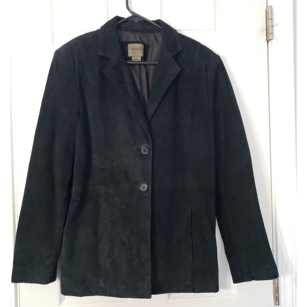 John Paul Richards Womans Leather Jacket Black Size 8